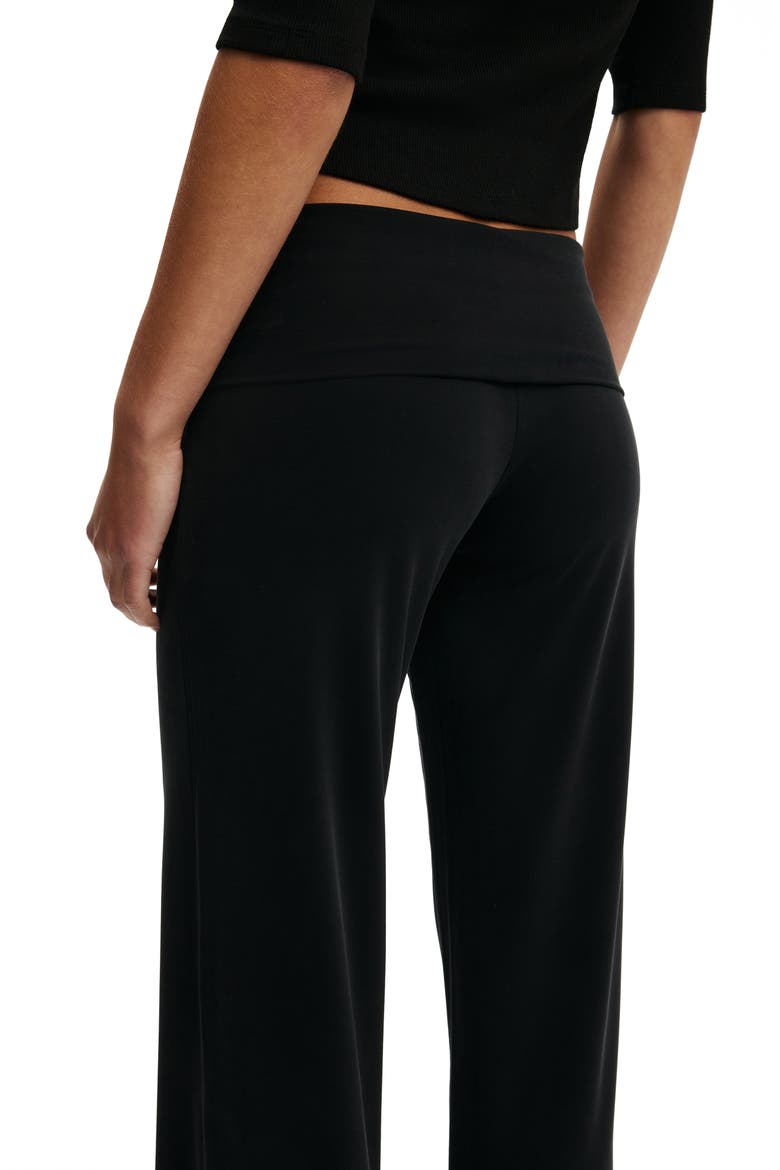 Women's Honey Fold Over Pant, Alternate, color, Black