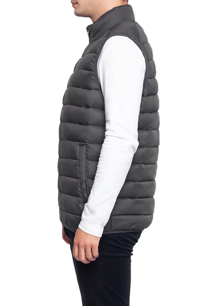 Lightweight Puffer Vest, Alternate, color, Grey