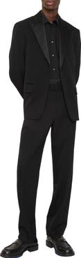 Burberry Grain de Poudre Wool Tuxedo Trousers