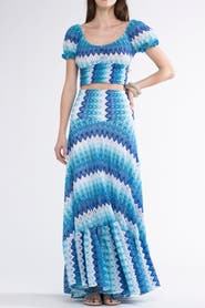 Sunday St. Tropez Zelda Knit Cover-Up Maxi Skirt
