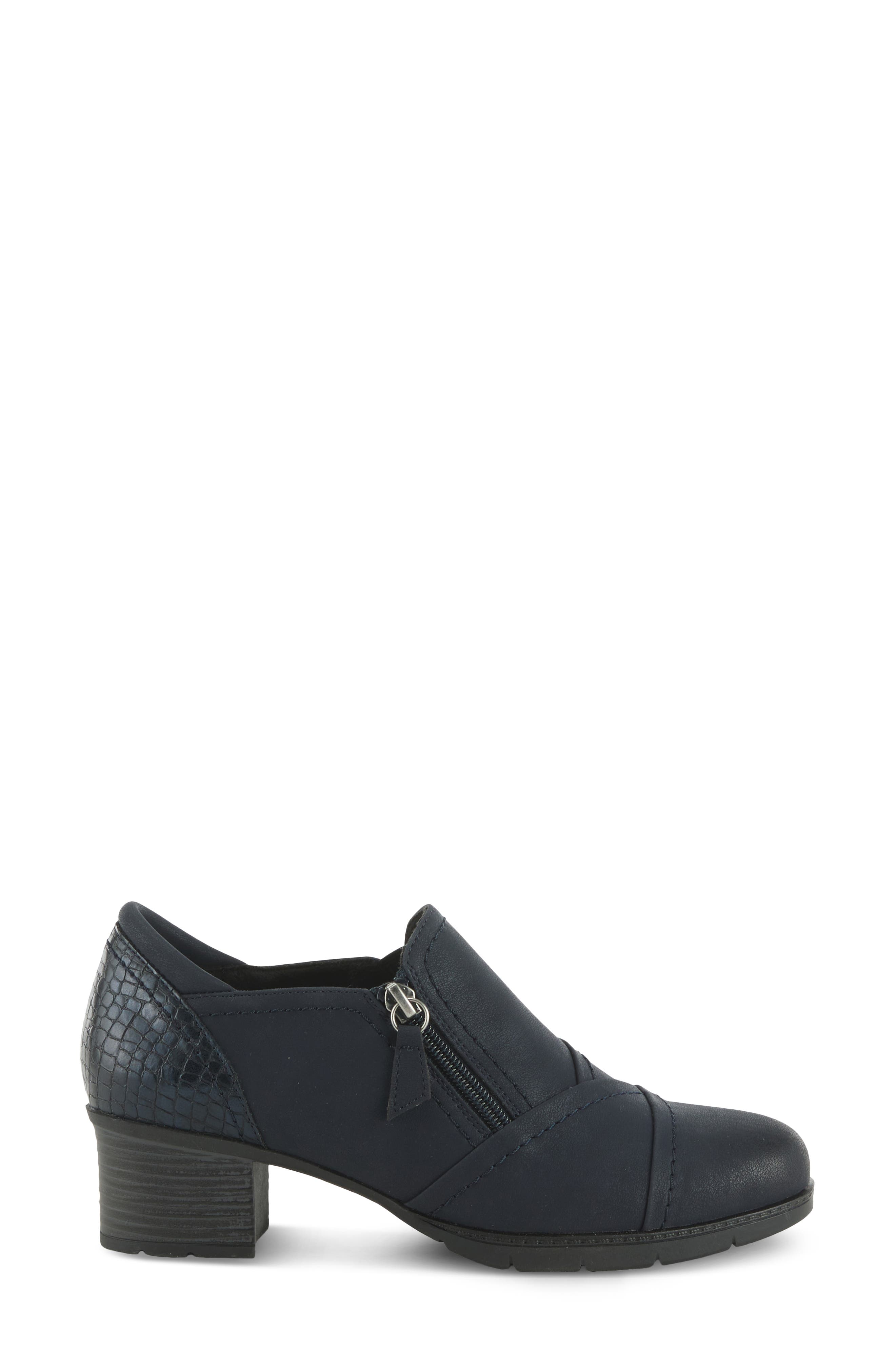 Spring Step Ellena Water Resistant Bootie, Alternate, color, Navy