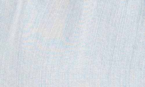 Kut From The Kloth Novah Ruffle Chambray Button-up Top In Light Wash