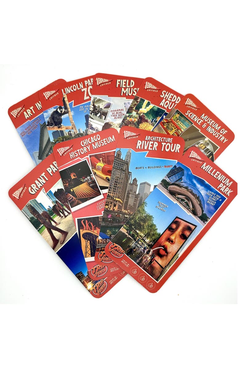 Trip Jones Kids Guide To Chicago Collectible Cards, Play Eat Explore, Ages 6+, Alternate, color, Multicolored