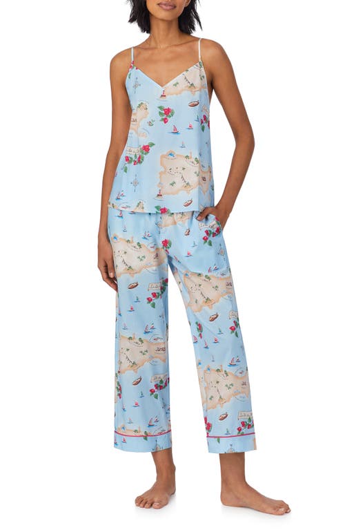 Bedhead Pajamas Organic Cotton Crop Pajamas In Ciao Capri
