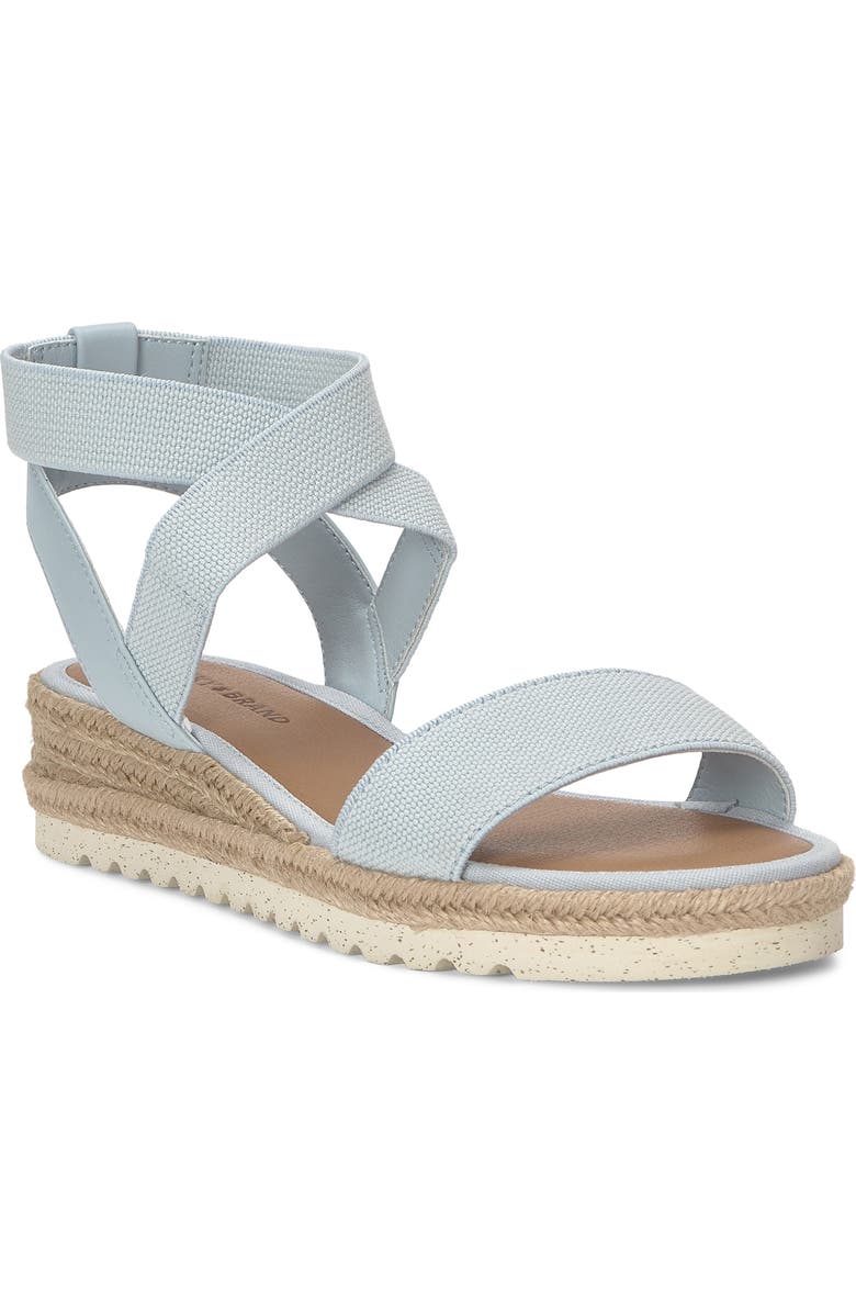 Lucky Brand Thimba Ankle Wrap Espadrille Sandal, Main, color, Celestial Blue