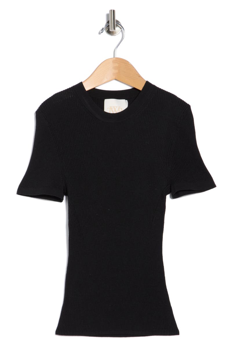 TWP Tease Short Sleeve Wool Sweater, Alternate, color,