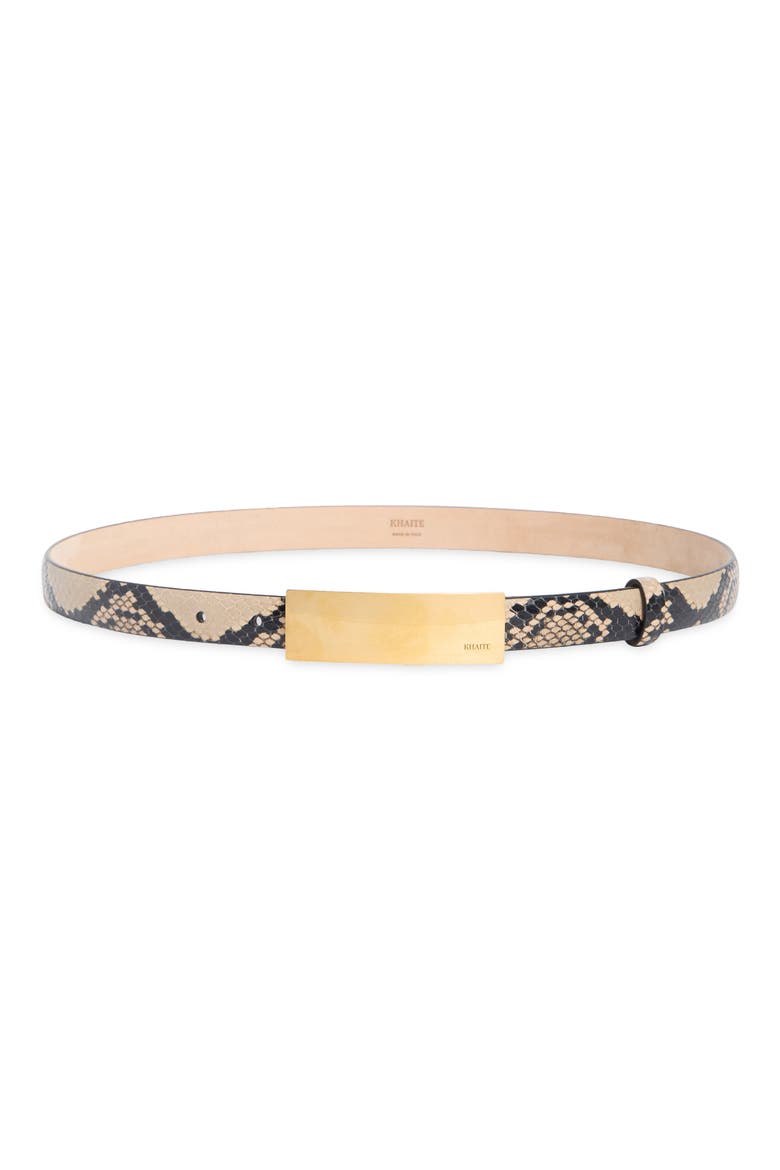 Berlin Leather Belt, Main, color, TAUPE