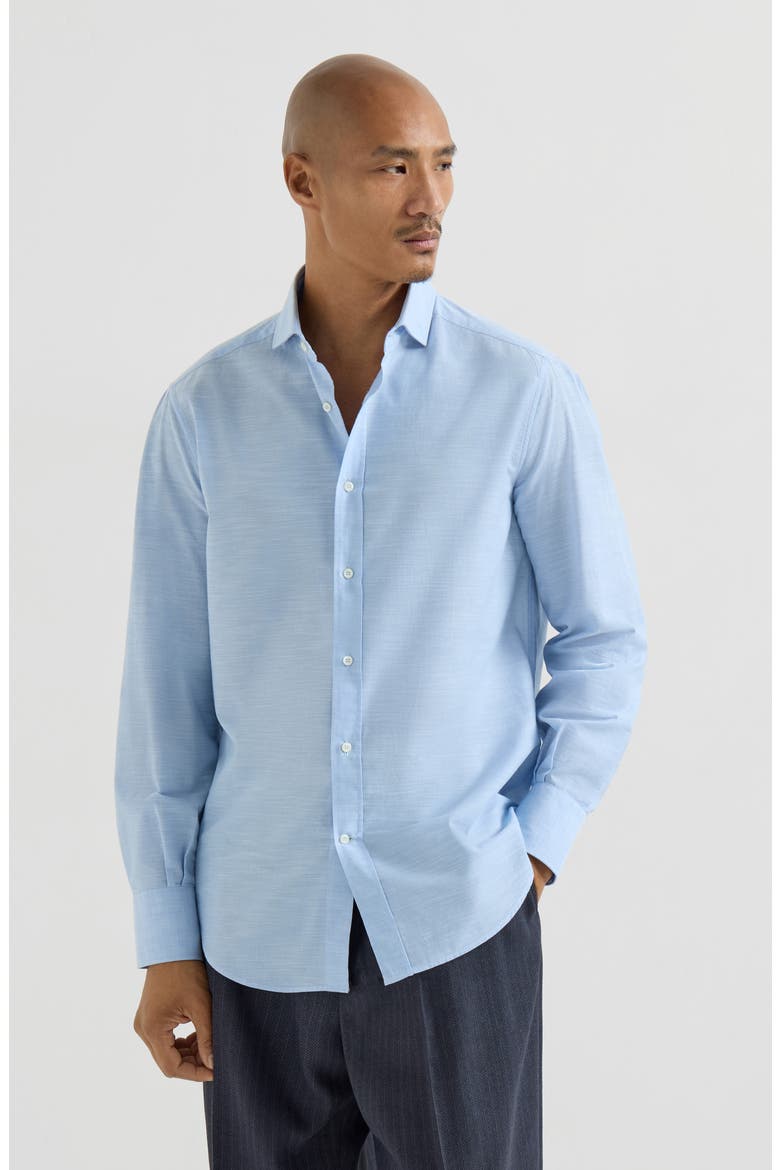 Oxford shirt, Main, color, Azure