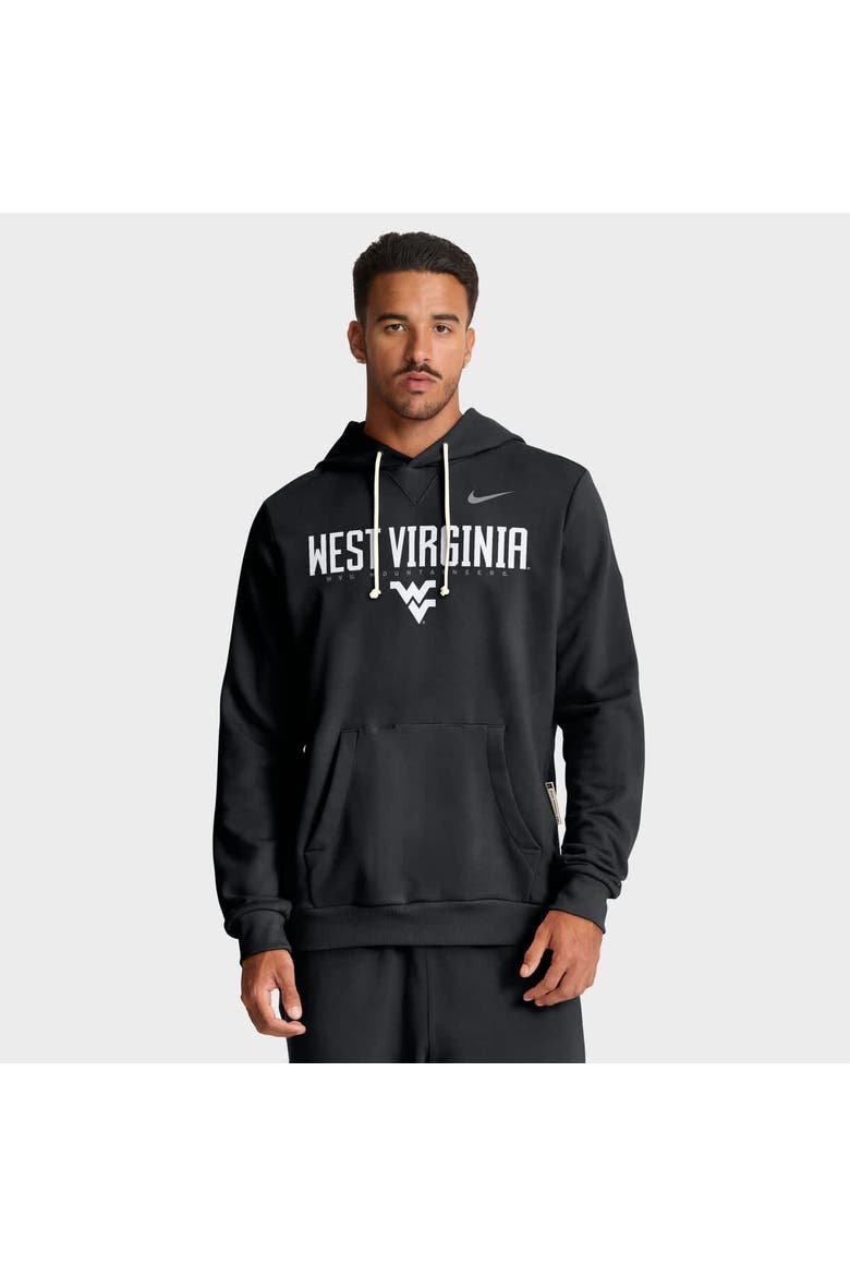 Men's Nike Black West Virginia Mountaineers 2025 Sideline Standard Issue Dri-FIT Hoodie, Main, color, Black