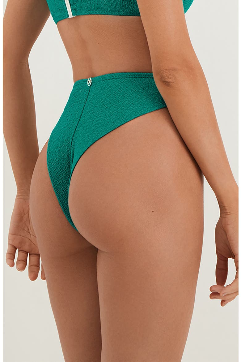Firenze Sunny High Waist Bikini Bottoms, Alternate, color, GREEN