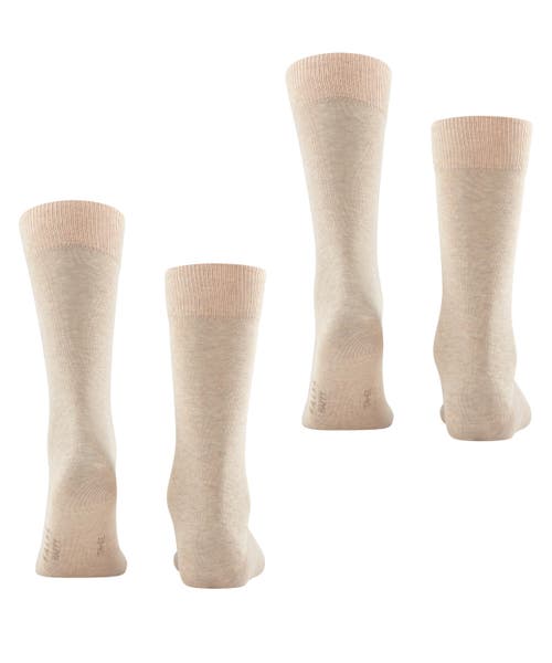 Falke Happy 2-pack Cotton Socks In Neutral