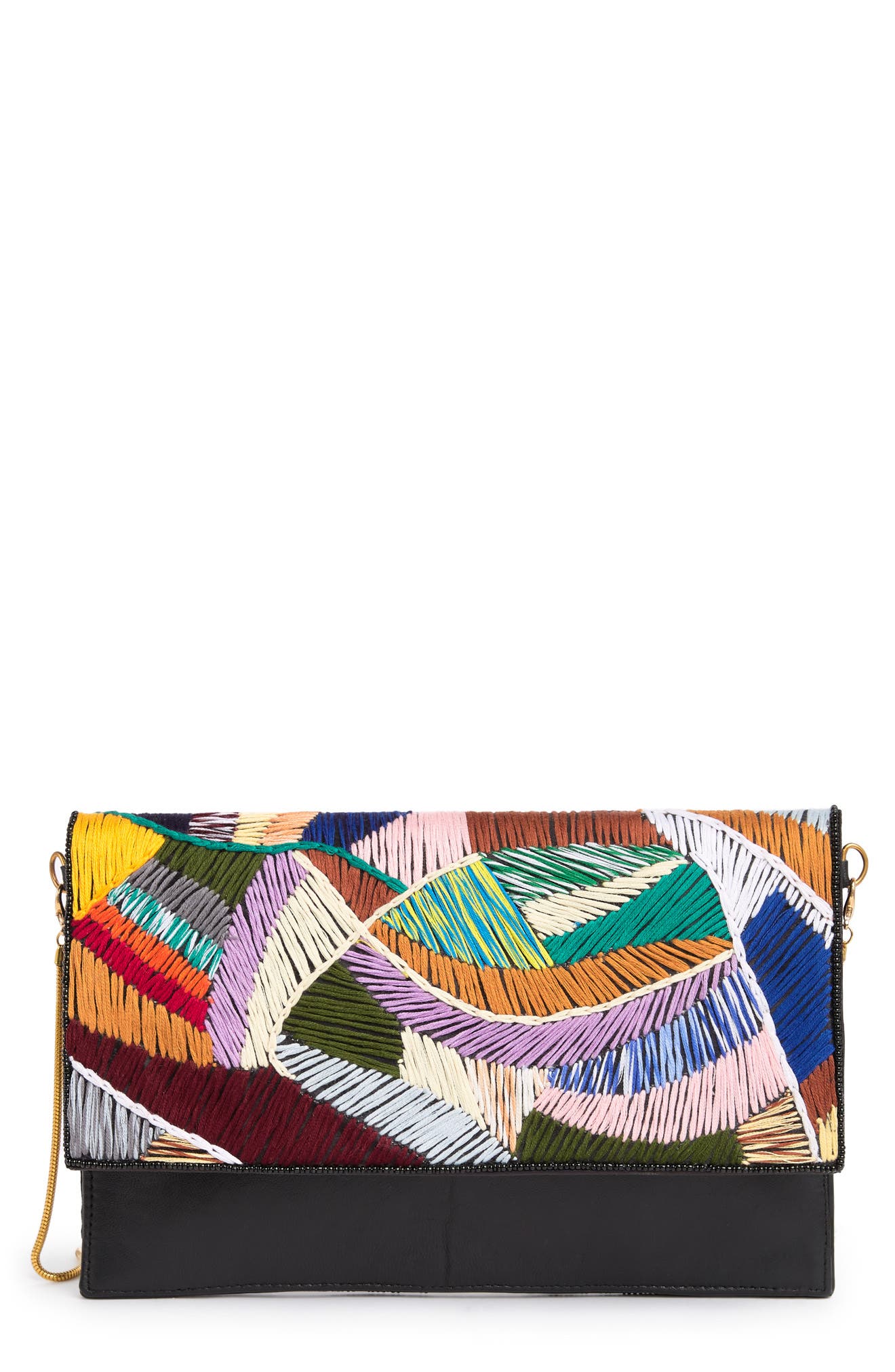 RICKI DESIGNS Embroidered Envelope Shoulder Bag (Women) | Nordstromrack