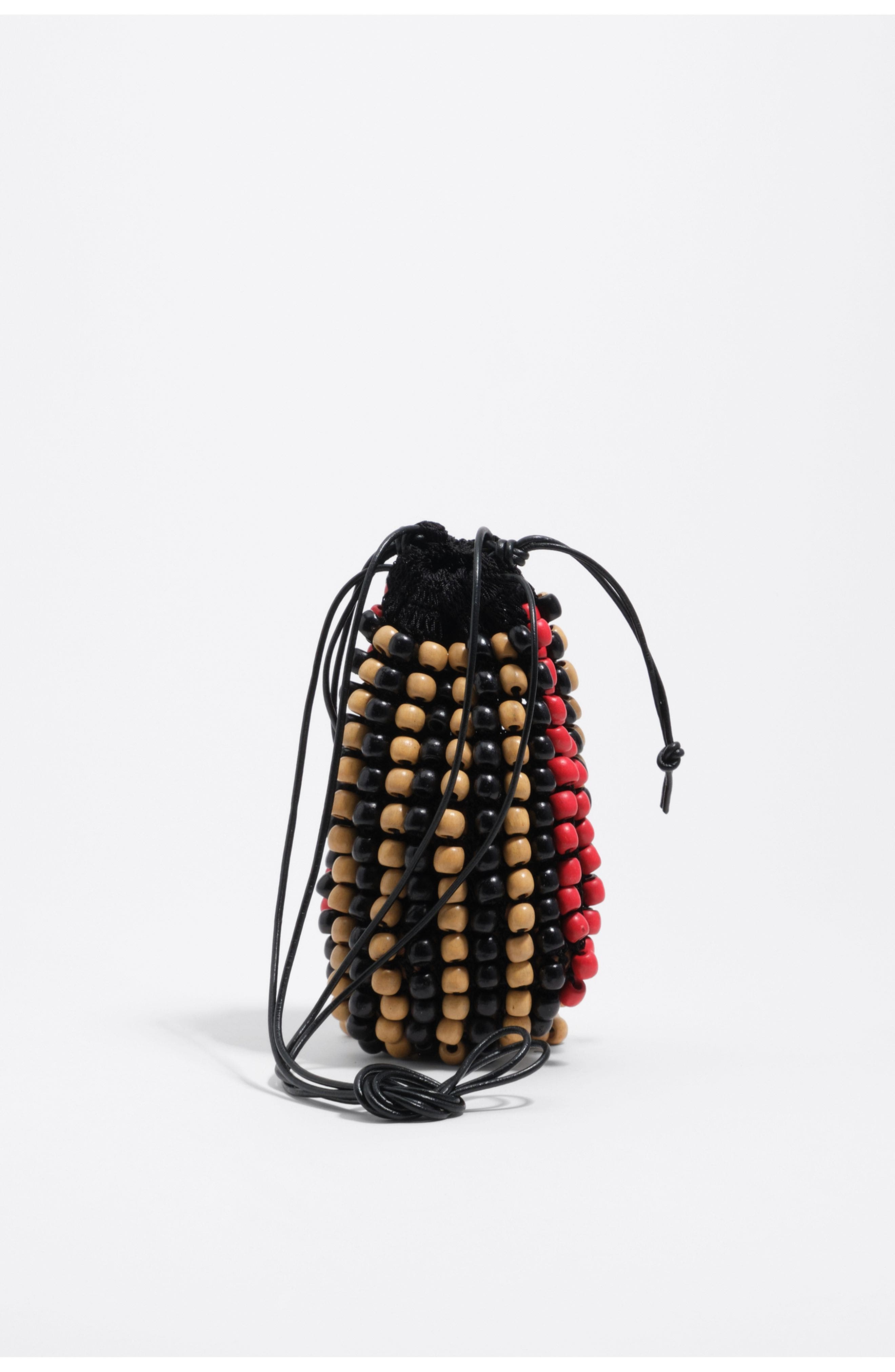 Bimba y Lola Crochet Mini Bag, Alternate, color, Black