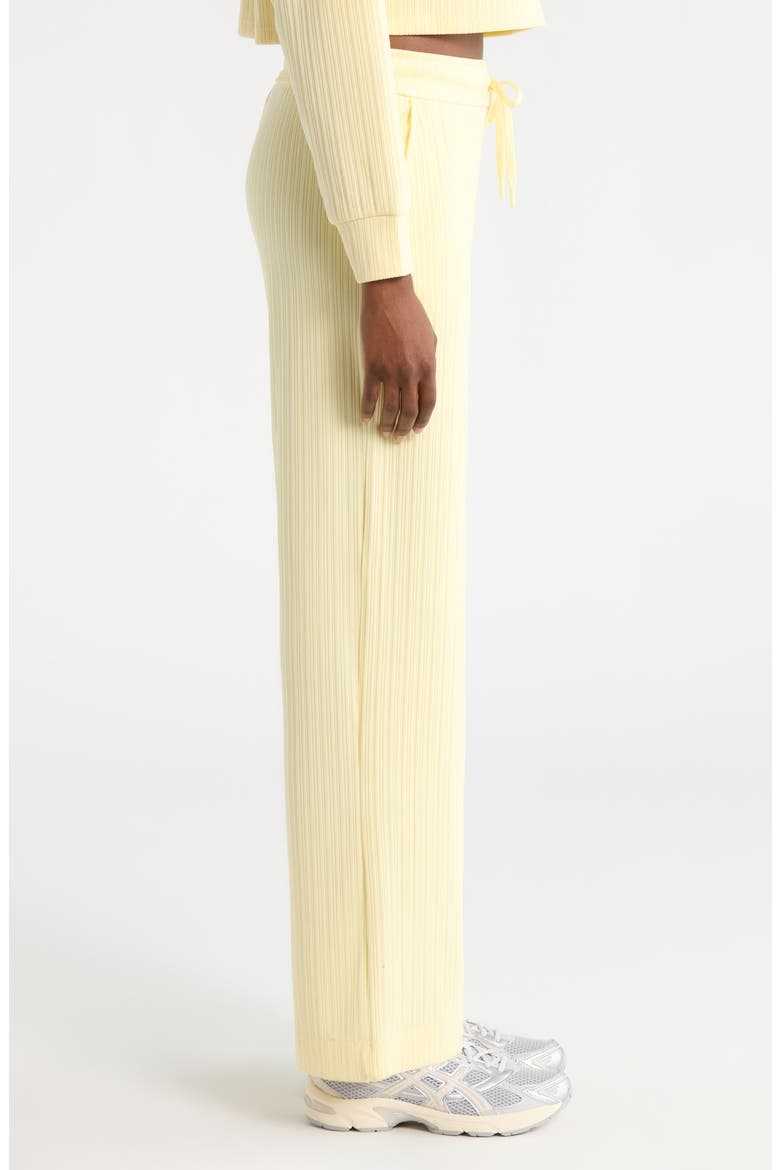 Breathe Easy Ribbed Drawstring Waist Pants, Alternate, color, YELLOW SWIRL