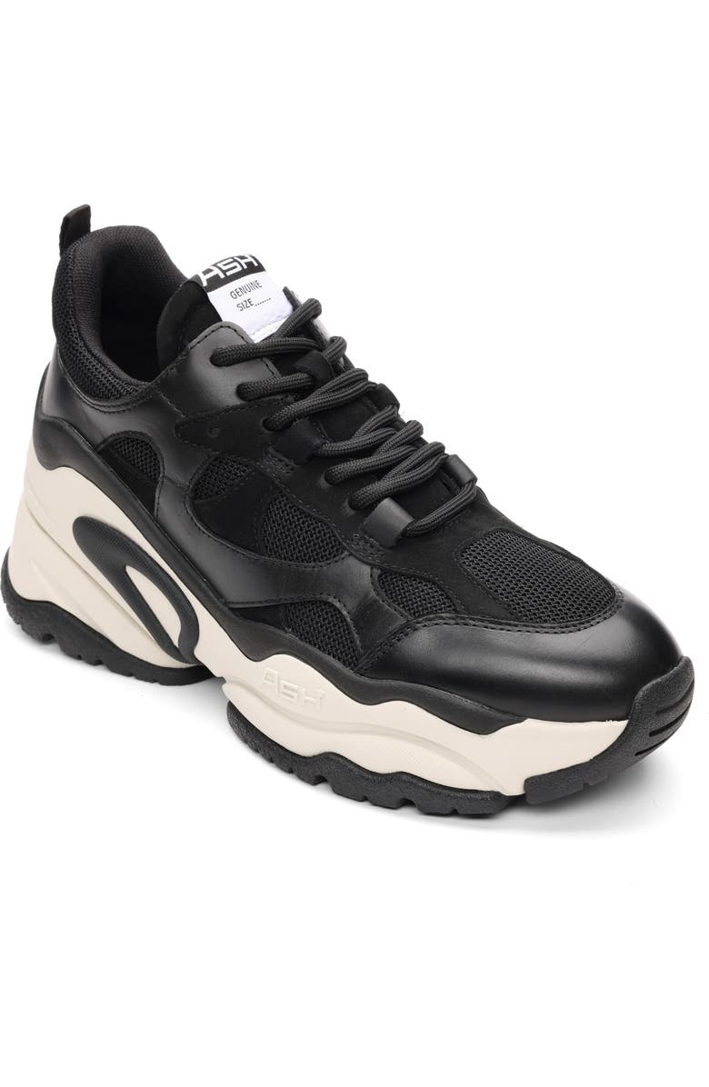 Ash Born Wedge Sneaker, Main, color, Black