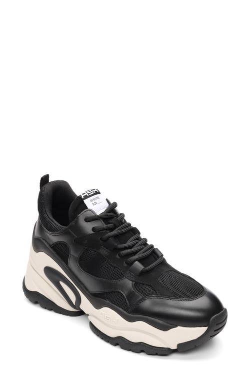 Ash Born Wedge Sneaker In Black