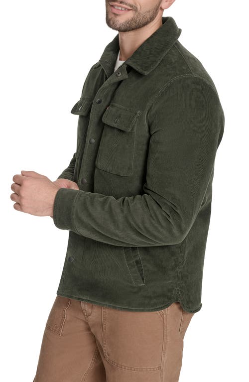 Levi's Corduroy Insulated Zip-up Jacket In Green