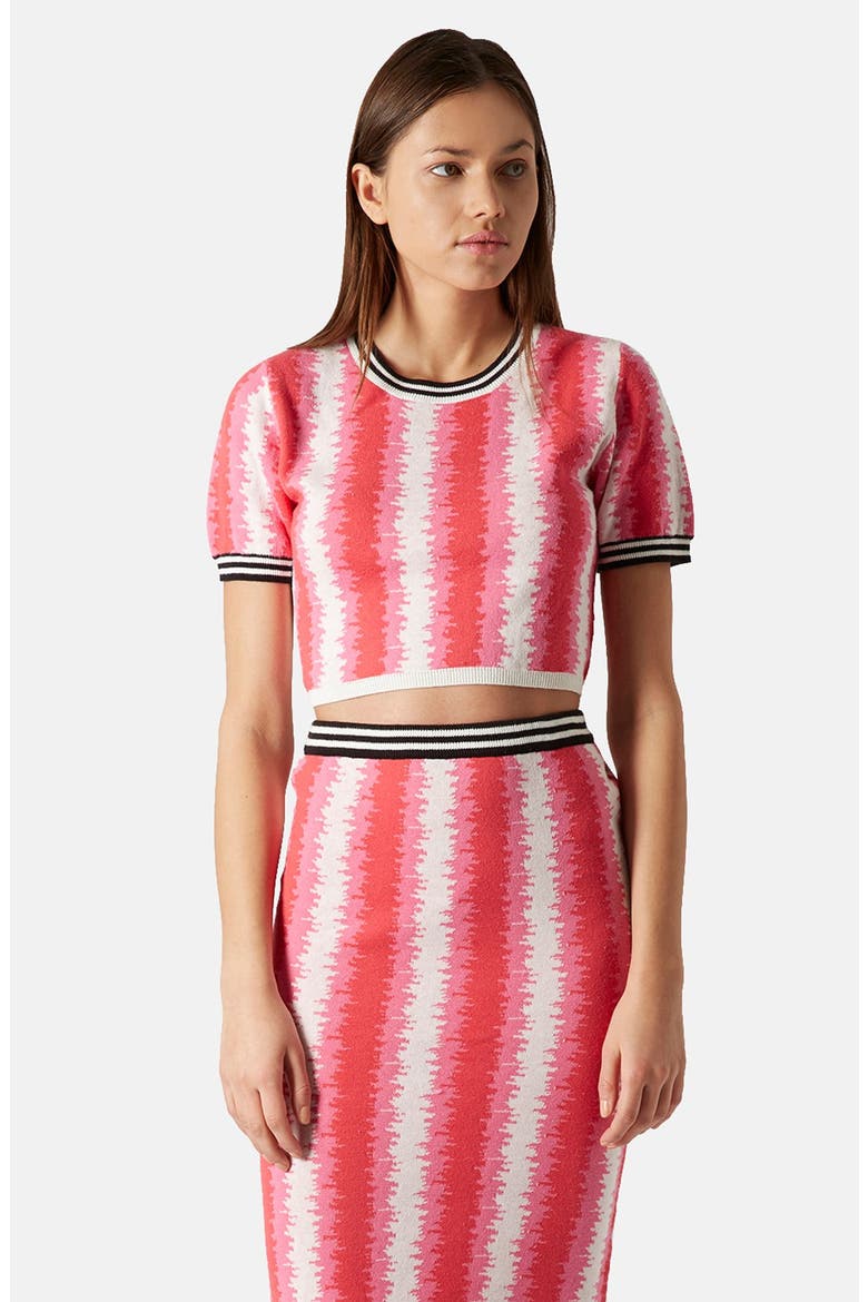 'Felt Tip' Knit Tube Skirt, Alternate, color, PINK
