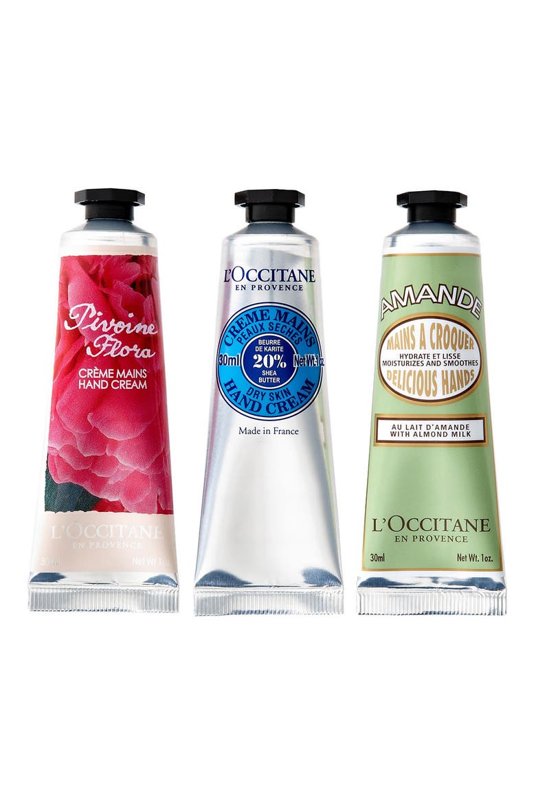 'Happy Hands' Hand Cream Trio, Alternate, color, NO COLOR