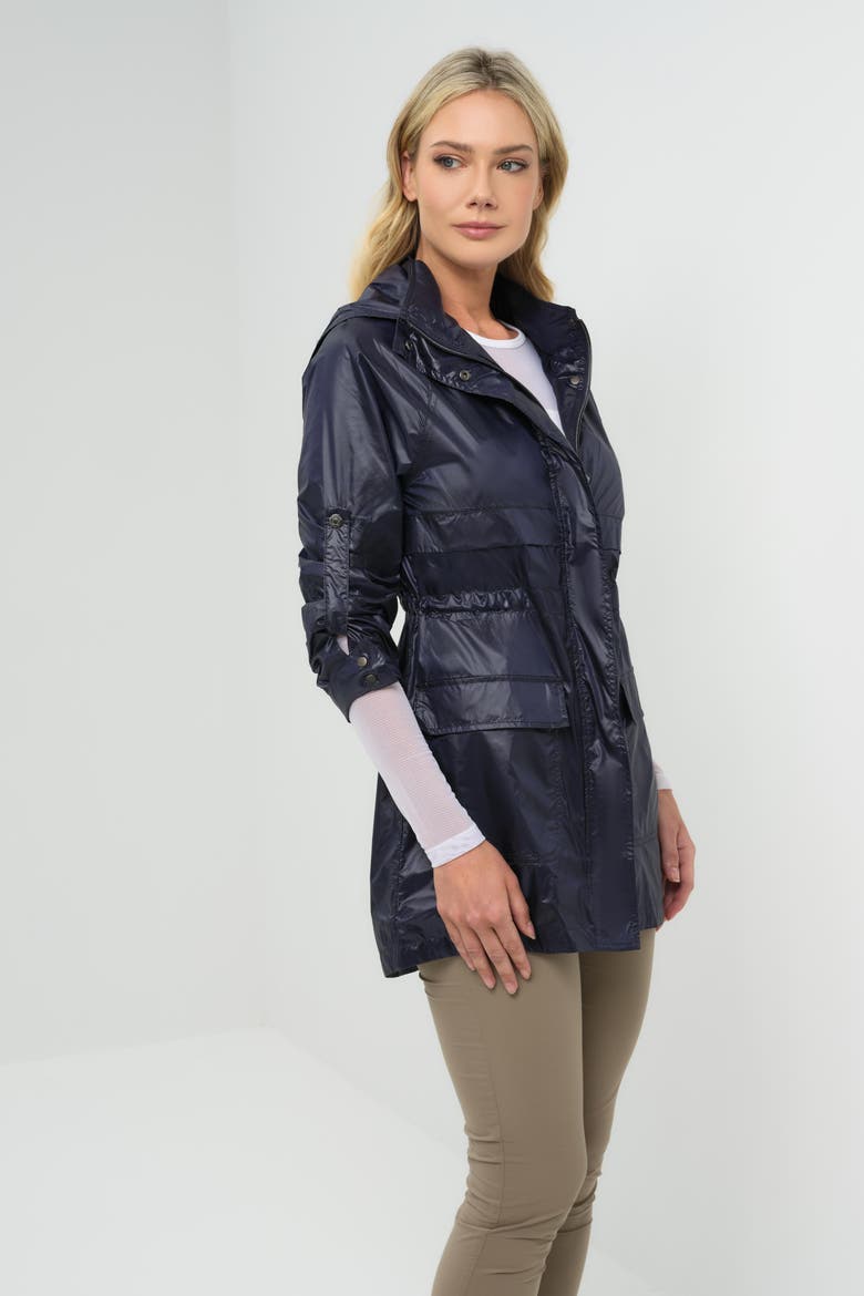 Ramona Windbreaker Jacket, Alternate, color, Navy