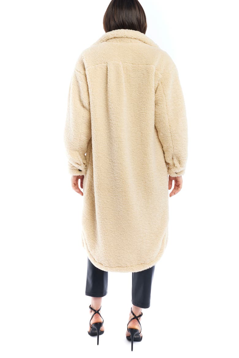 Lane Oversized Faux Shearling Coat, Alternate, color, CREME