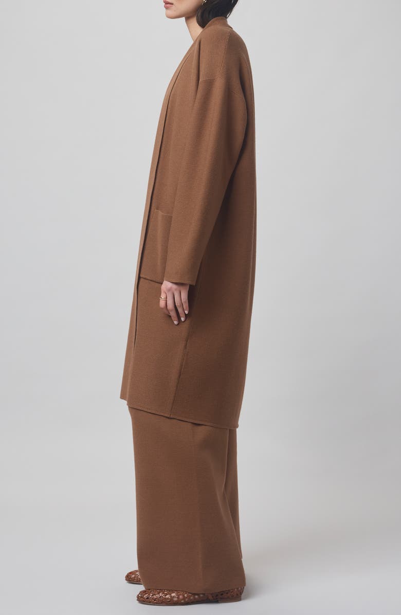 Splendid x @cellajaneblog Sleek Coatigan, Alternate, color, Caramel