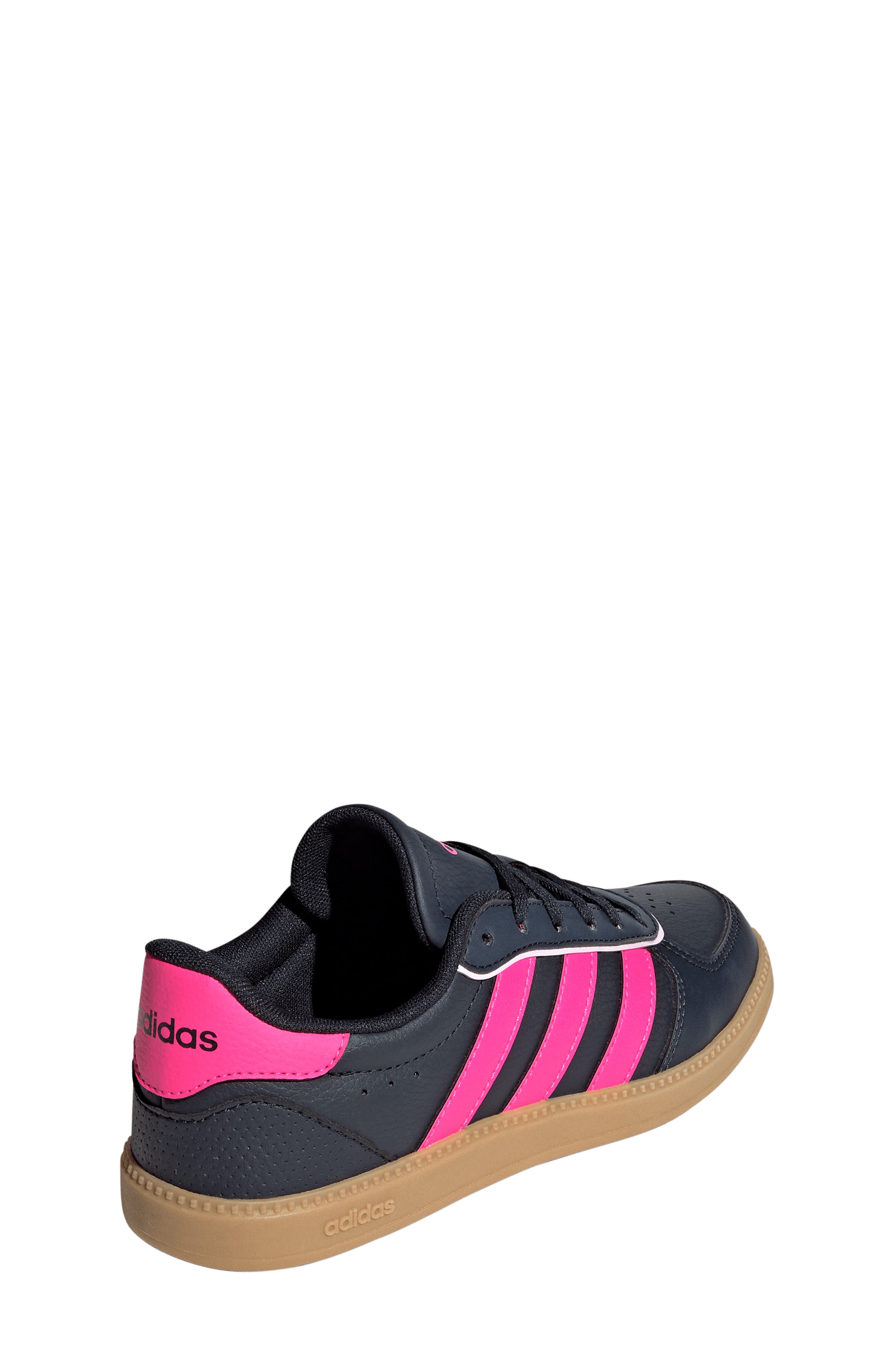 adidas Kids' Breaknet Sleek Sneaker, Alternate, color, Aurora Ink/ Lucid Pink/ Gum