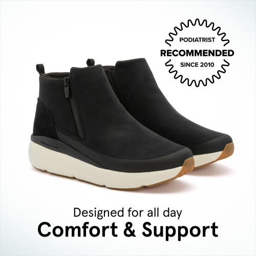 Abeo Mxv Shift Zip Bootie In Black Nubuck - Metatarsal