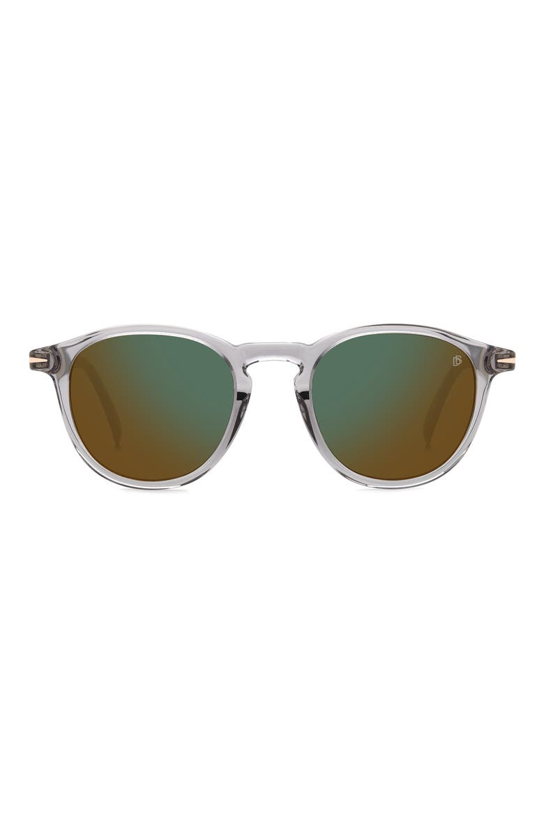 49mm Round Sunglasses, Main, color, GREY