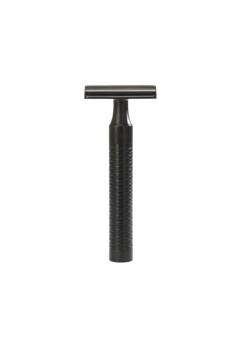 Rocca Jet Black Stainless Steel Safety Razor, Main, color, Matte-black