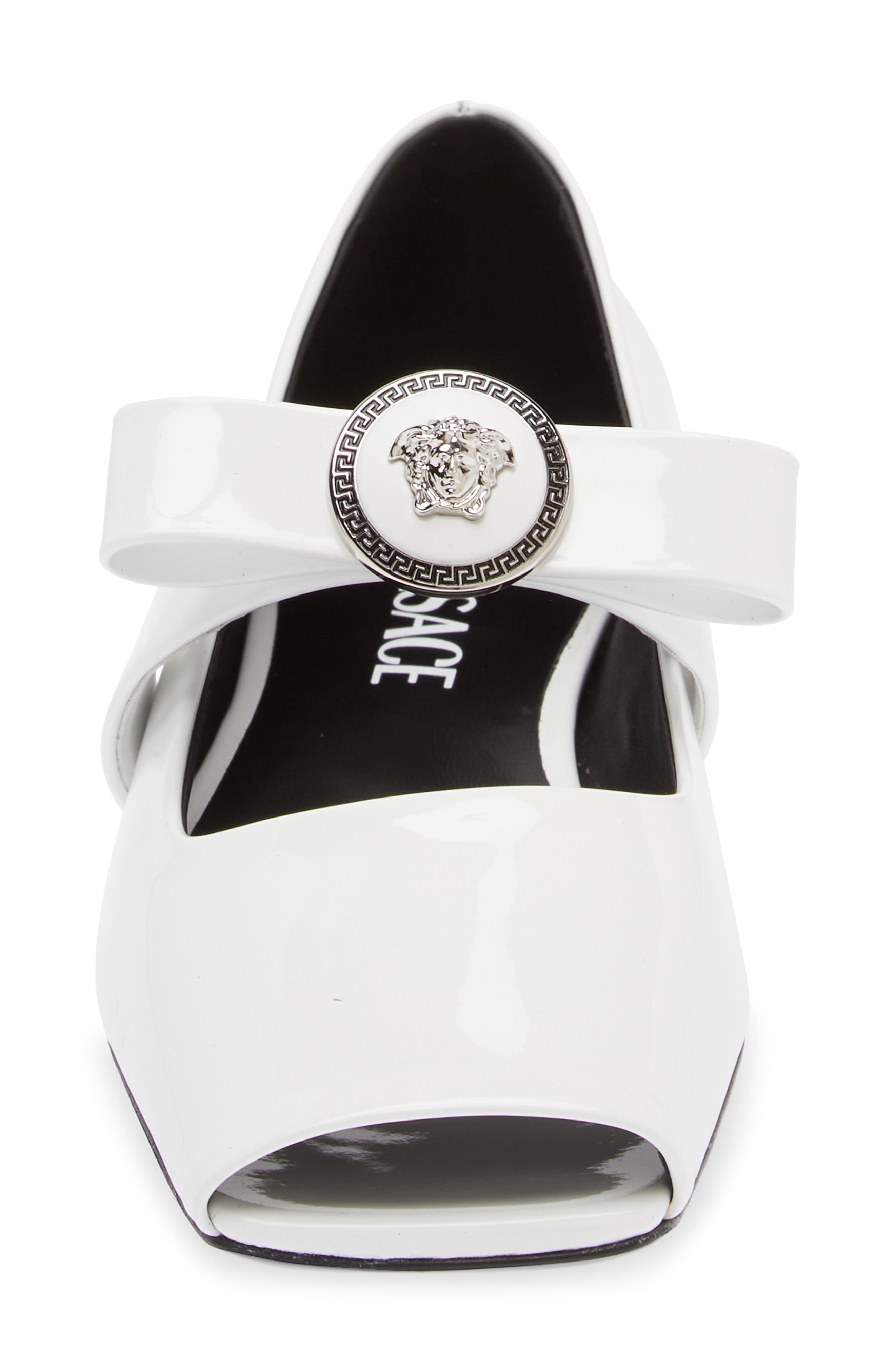 Versace Gianni Ribbon Ballet Flat, Alternate, color, 