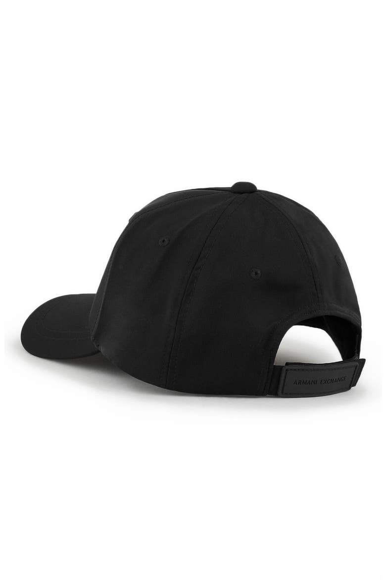Rubber Logo Baseball Cap, Alternate, color, BLACK