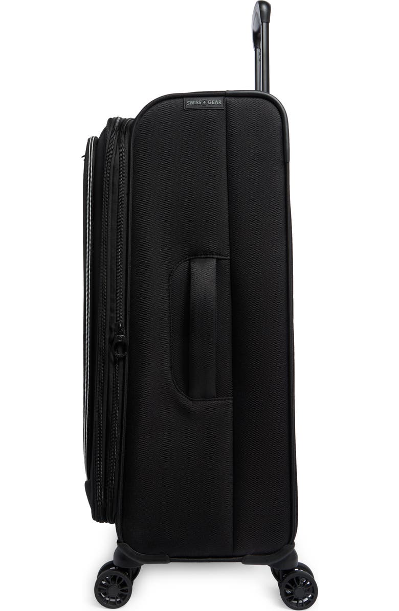 SWISSGEAR 24-Inch Softside Spinner Luggage, Alternate, color, Black