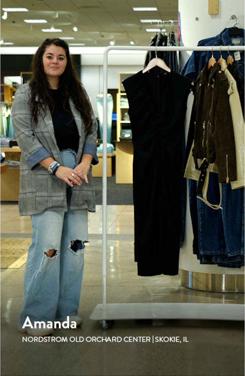 Auren Textured Ruched Midi Dress, sales video thumbnail