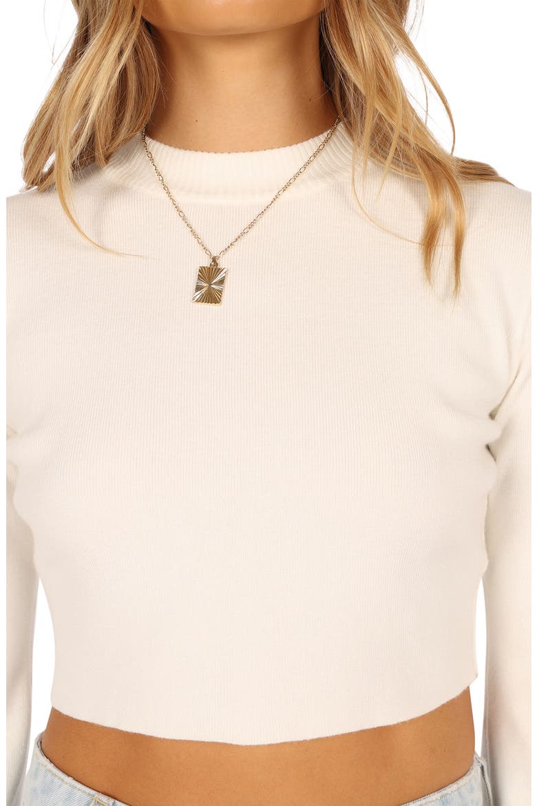 Fletcher Rib Crop Sweater, Alternate, color, WHITE