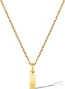 Vincero Men's Initial Pendant Necklace
