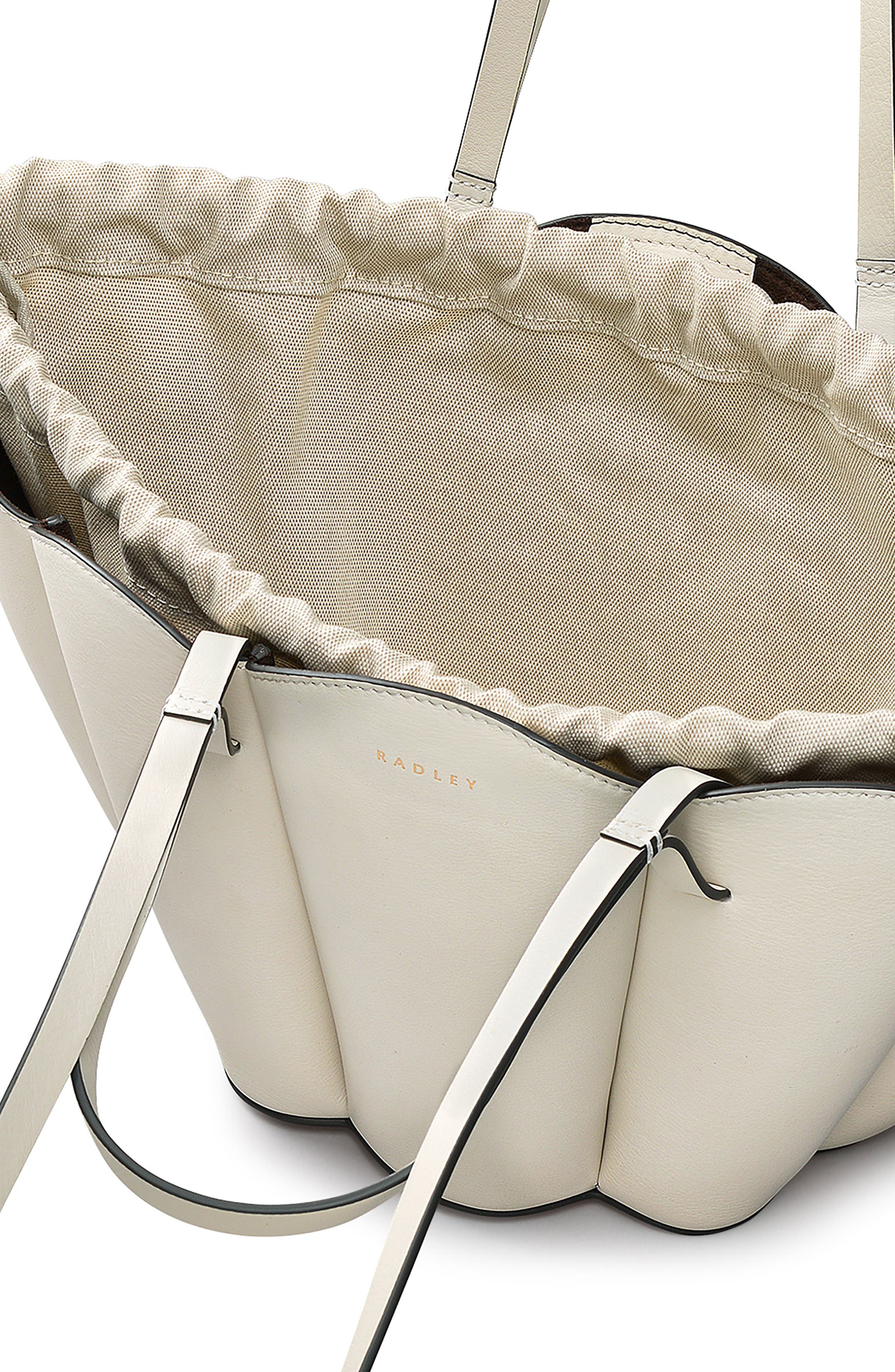 Radley x Kentucky Derby Lily Small Leather Tote, Alternate, color, Chalk