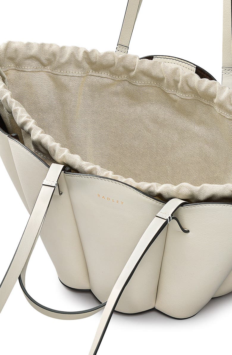 Radley x Kentucky Derby Lily Small Leather Tote, Alternate, color, Chalk