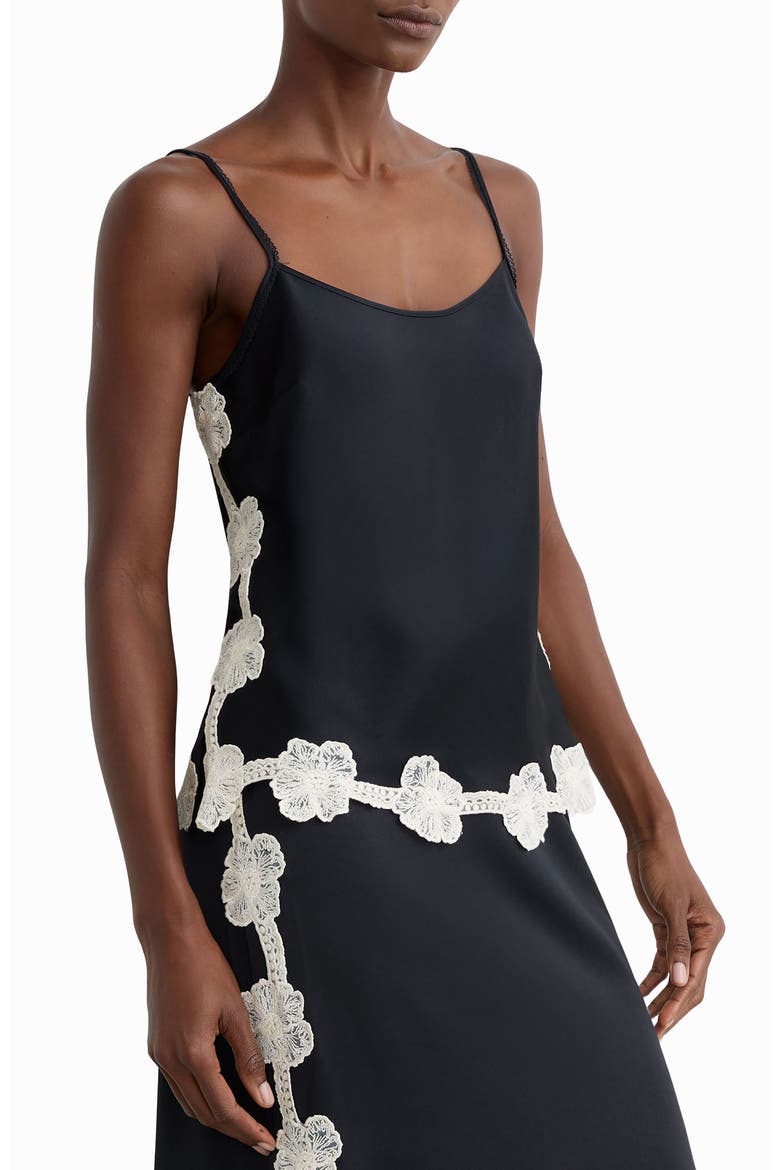 Doa Lace Detail Camisole, Main, color, NAVY