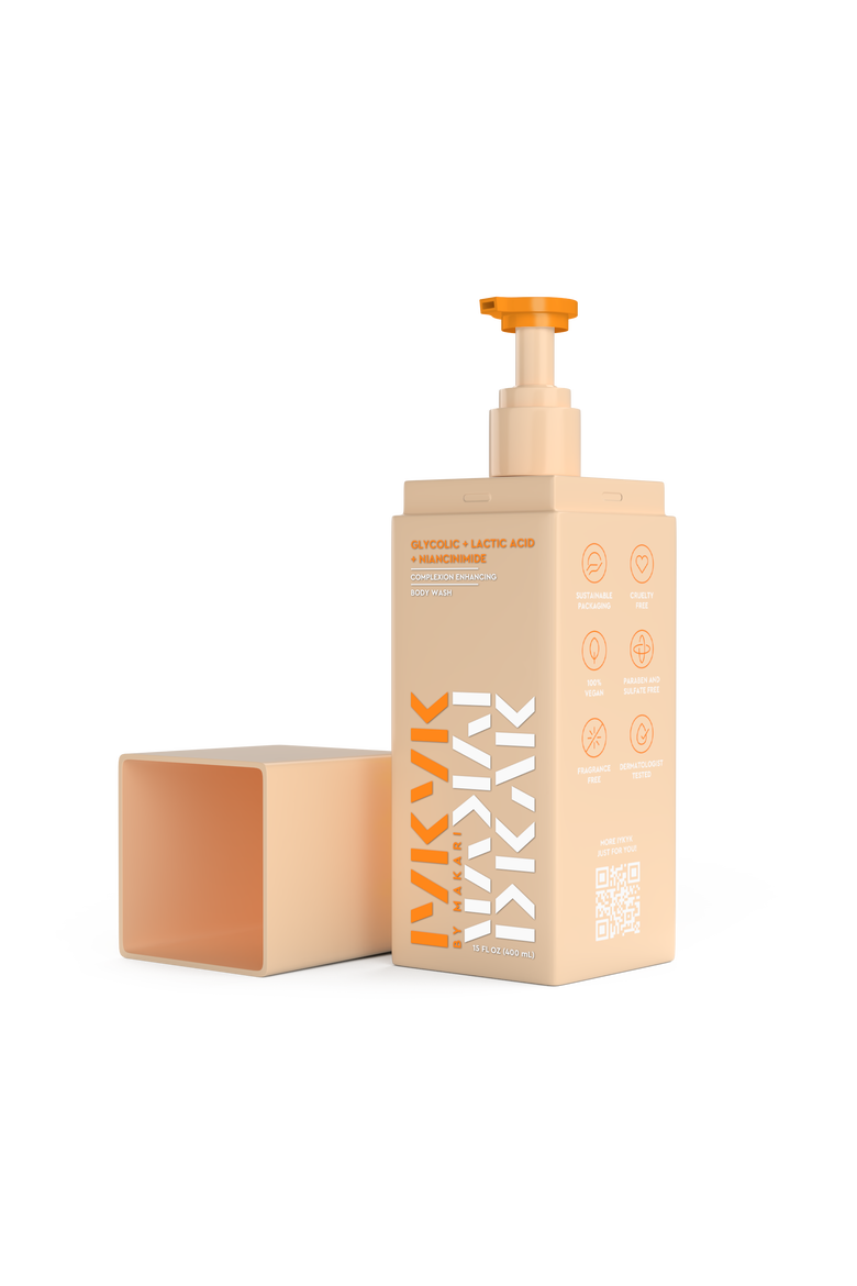 Glycolic + Lactic Acid + Niacinamide Body Wash, Main, color, None