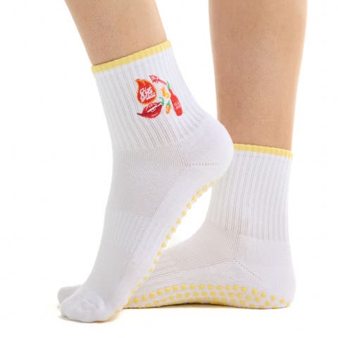 Flamin' Ankle Grip Socks