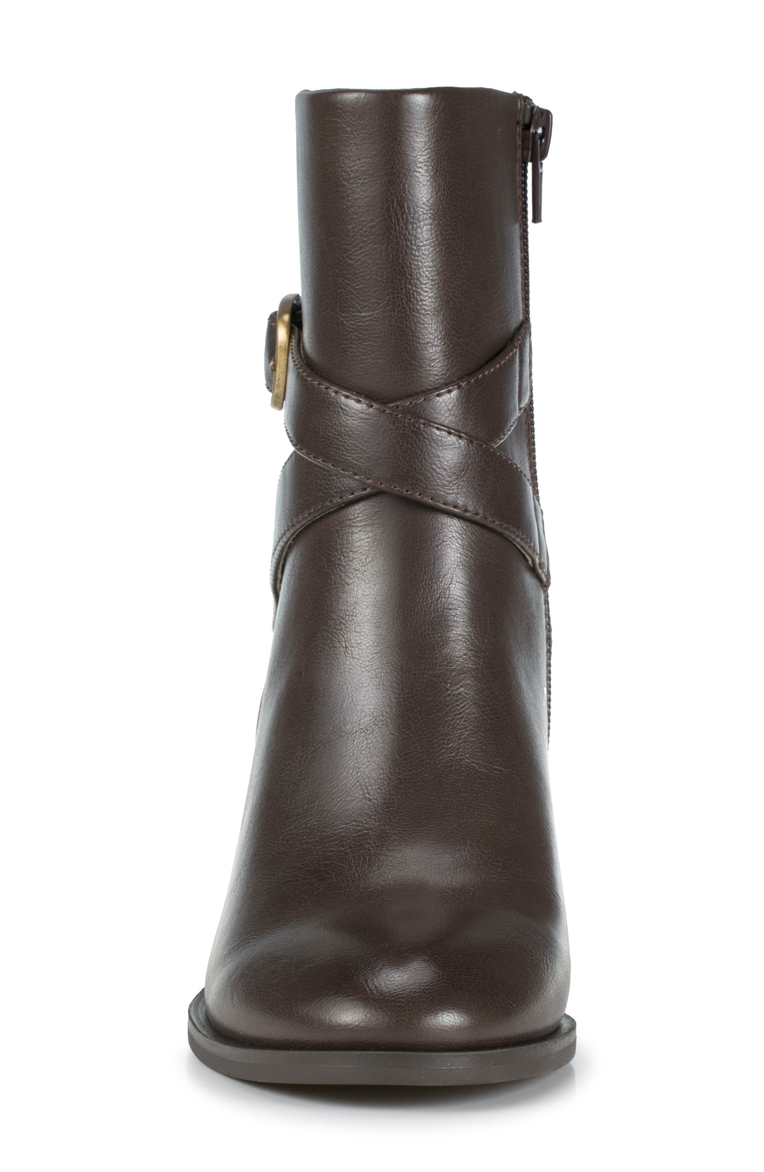 Dorma Block Heel Boot, Alternate, color, DARK BROWN