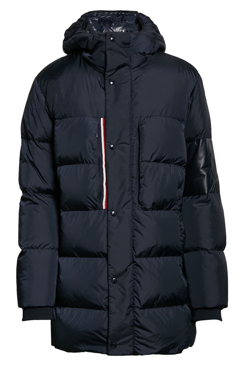 Marceau Water Resistant Down Puffer Coat, Alternate, color, NAVY