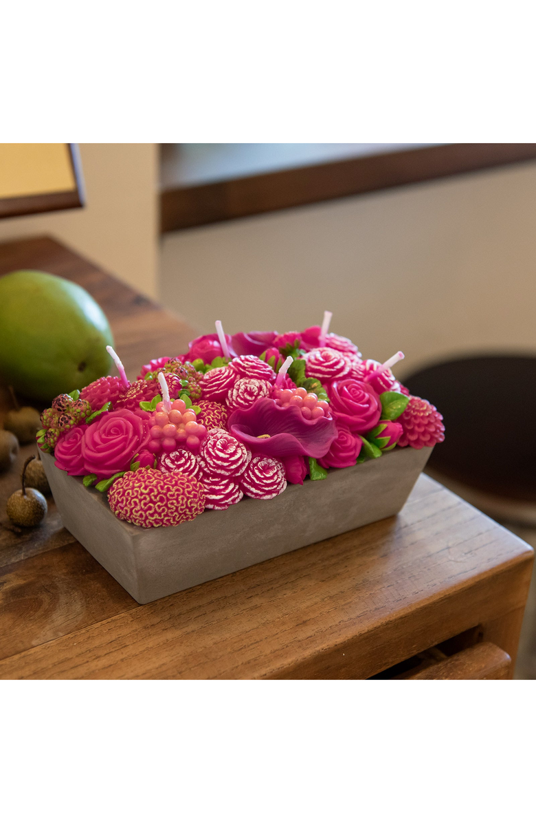 Southlake gifts Floral Fusion Flower Arrangement Candle, Alternate, color, Pink Floral