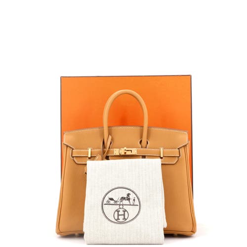 Pre-owned Hermes Hermes Birkin Handbag Brown Maurice With Gold Hardware 25 In Brown