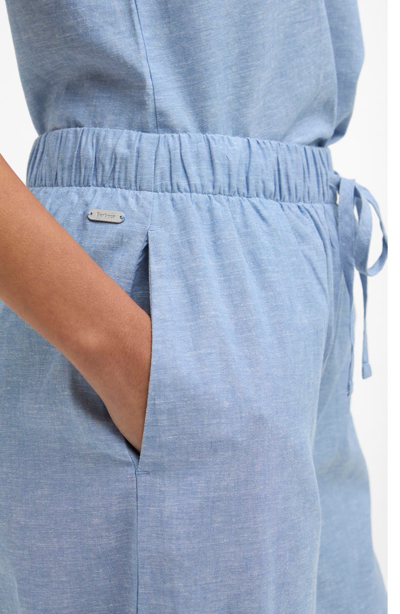 Barbour Josie Linen & Cotton Pants, Alternate, color, Light Chambray