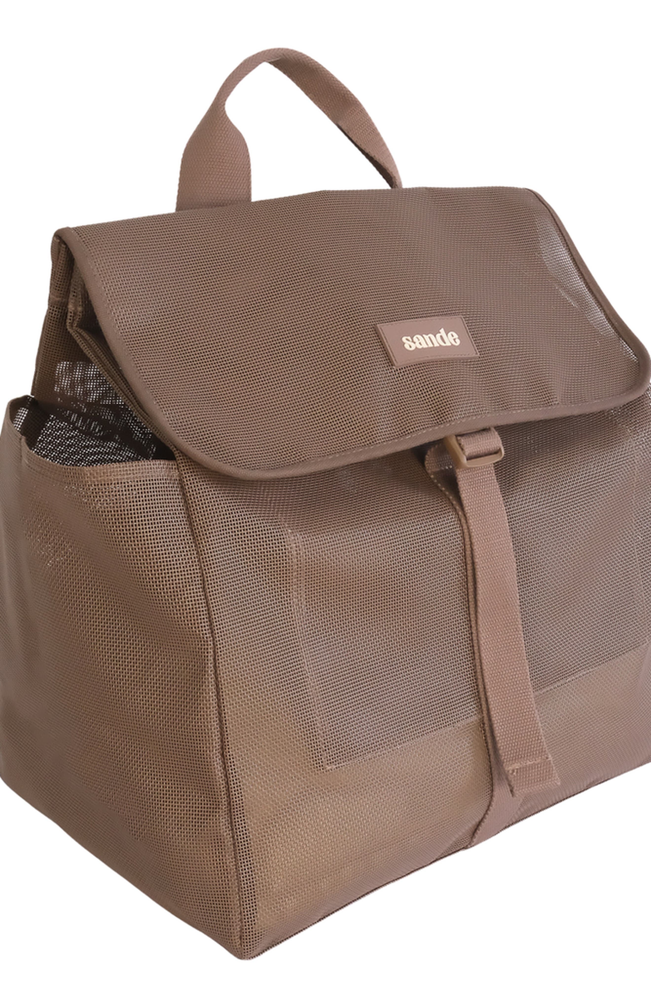 Sande Beach Hauler Mesh Backpack, Alternate, color, Espresso