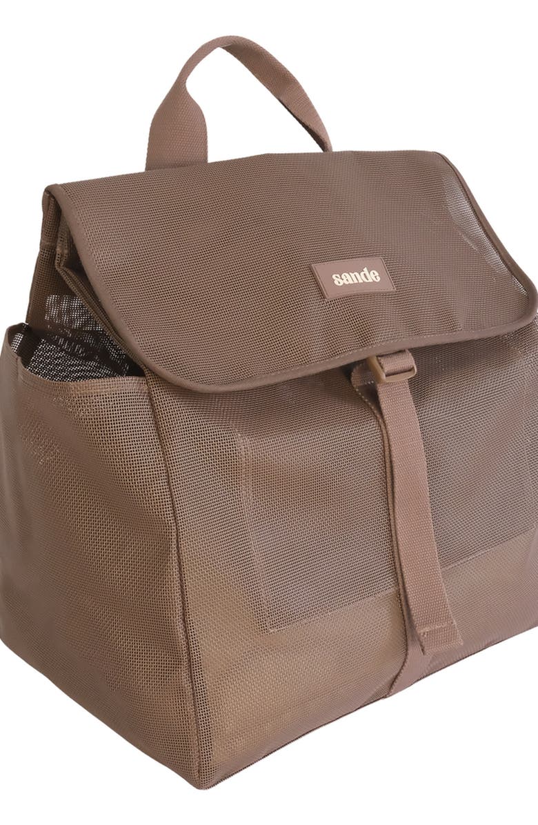 Sande Beach Hauler Mesh Backpack, Alternate, color, Espresso