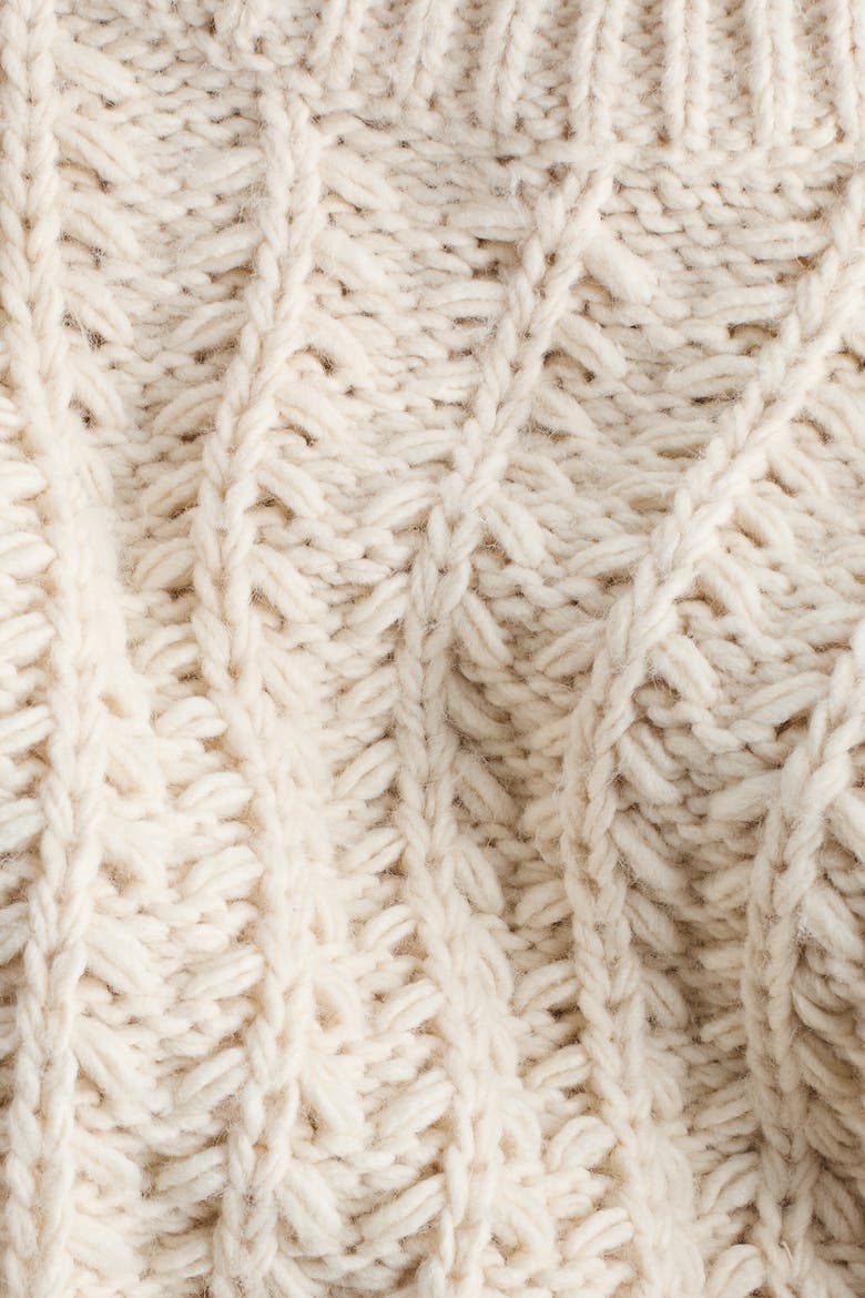 Cable-knit Jumper, Alternate, color, Light beige