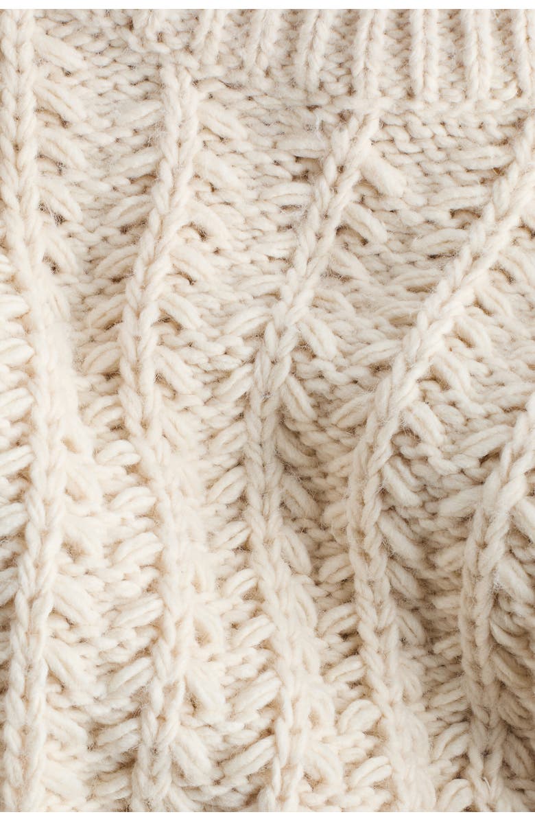 H&M Cable-knit Jumper, Alternate, color, Light Beige